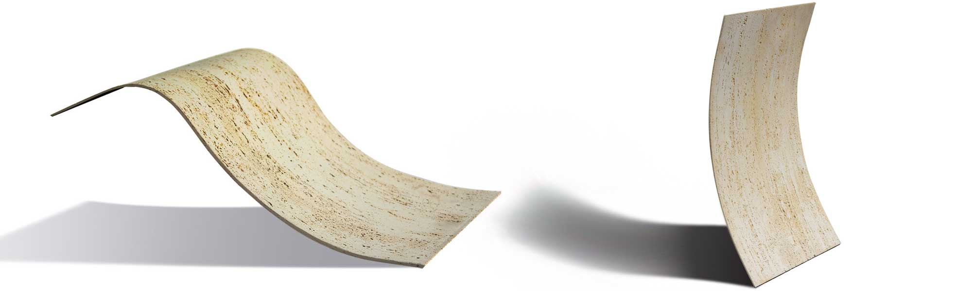 Đá dẻo Travertine tái hiện hoàn hảo vẻ đẹp thô mộc, sang trọng của đá vôi núi lửa tự nhiên.