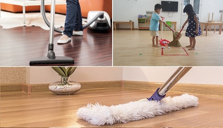 sàn gỗ công nghiệp hay sàn nhựa giả gỗ