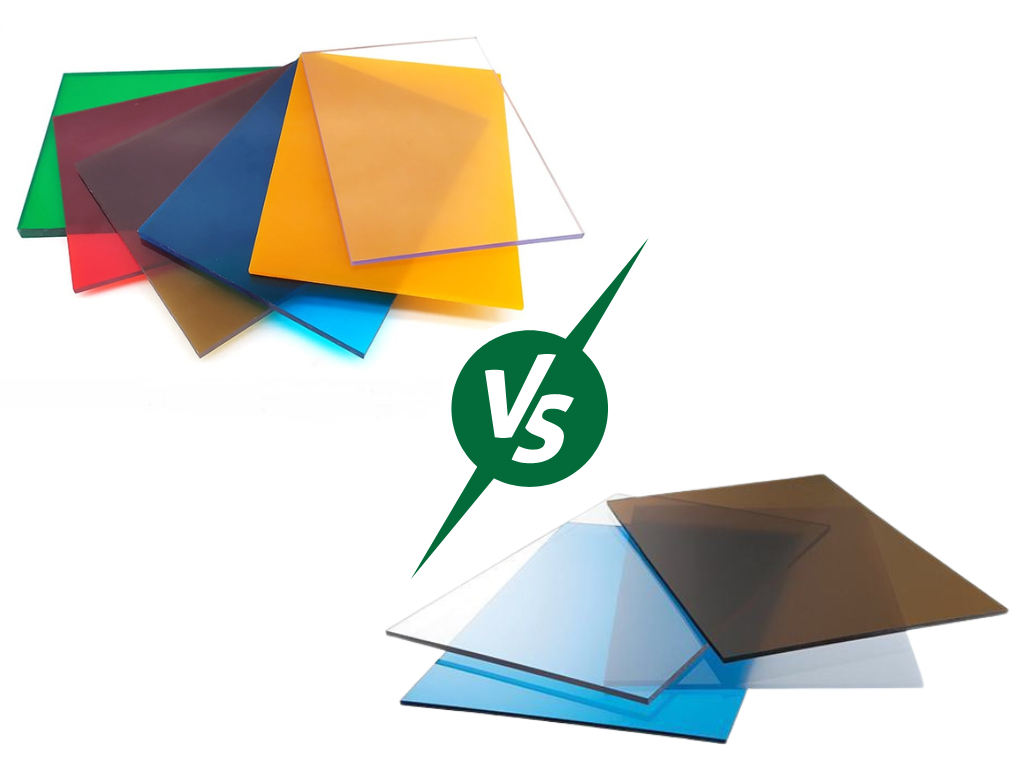 Tấm mica và tấm poly là hai loại nhựa trong suốt được dùng phổ biến trong xây dựng và quảng cáo.